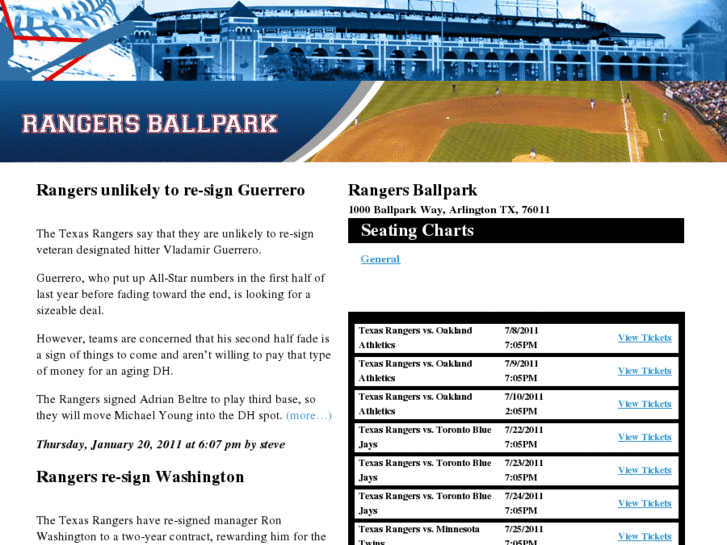 www.rangersballparkseatingchart.com