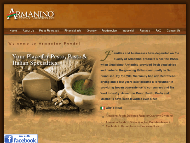 www.armaninofoods.com