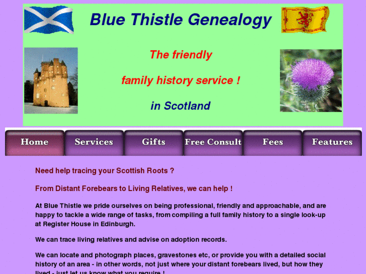 www.bluethistlegenealogy.com