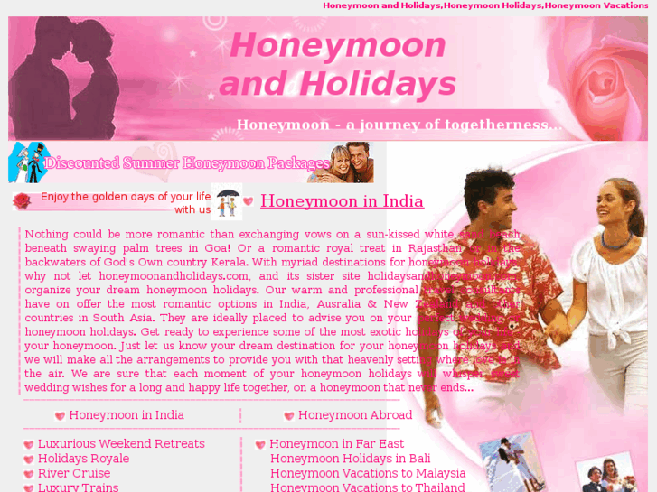 www.honeymoonandholidays.com