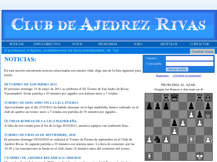 www.ajedrezrivas.com