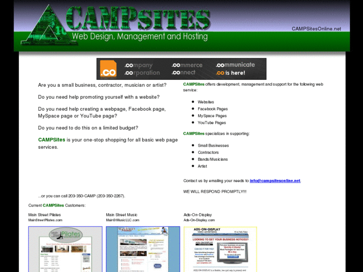 www.campsiteshosting.com
