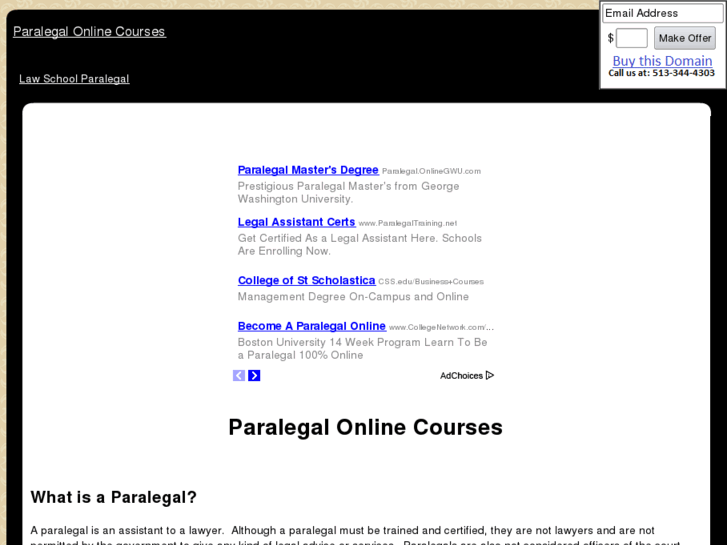 www.paralegalonlinecourses.com