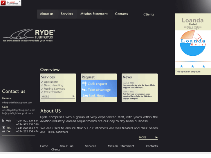 www.rydeflightsupport.com