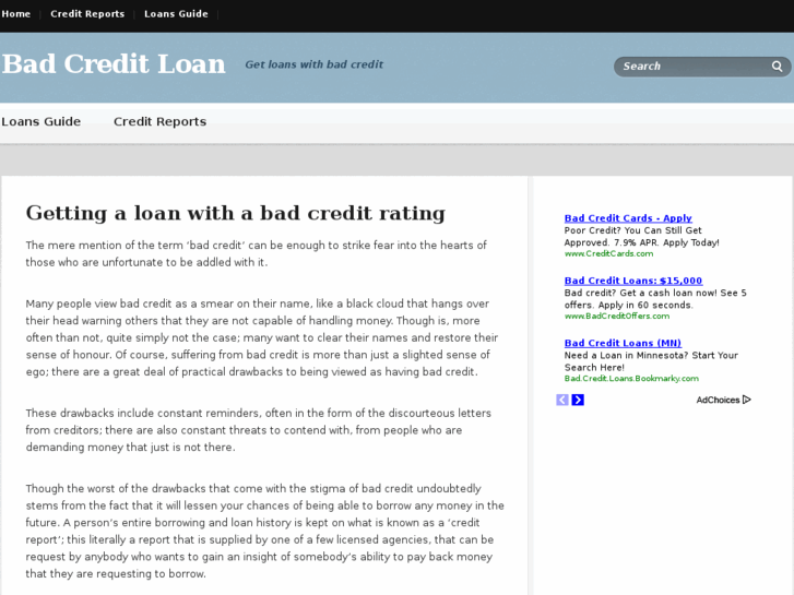 www.bad-credit-loan-website.co.uk