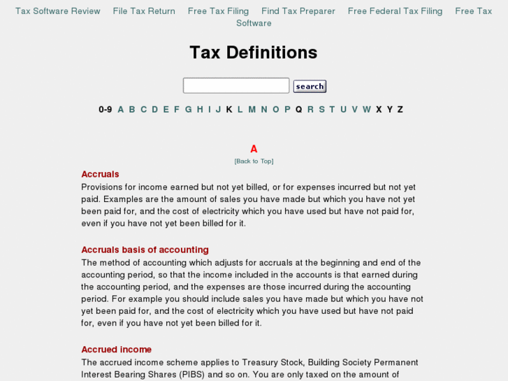 www.taxdefinitions.com