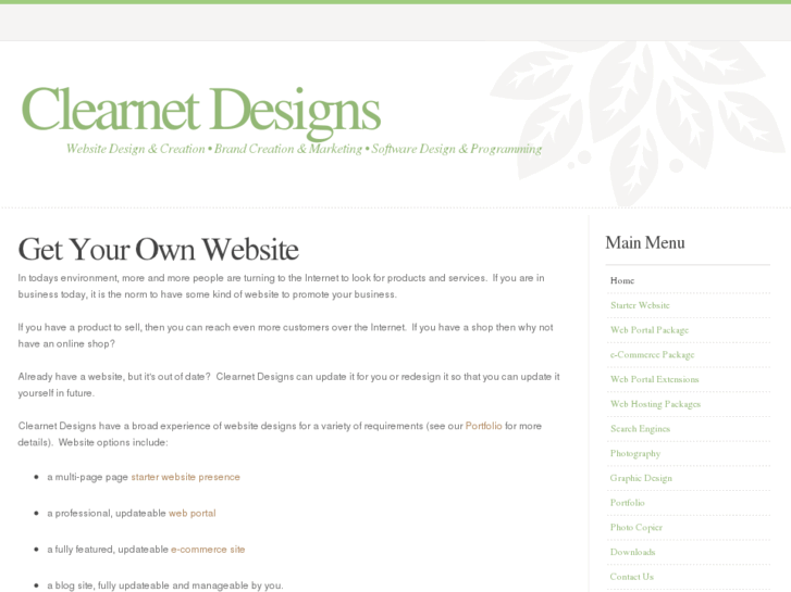 www.clearnetdesigns.co.uk