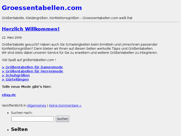 www.groessentabellen.info