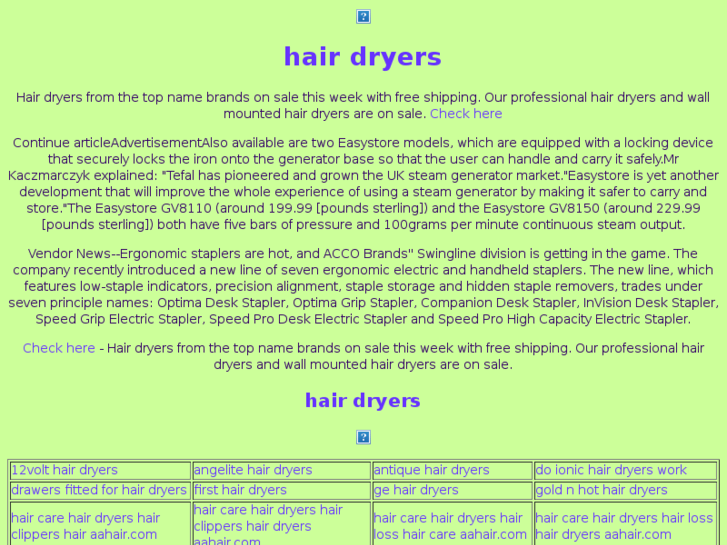 www.hair-dryers.net