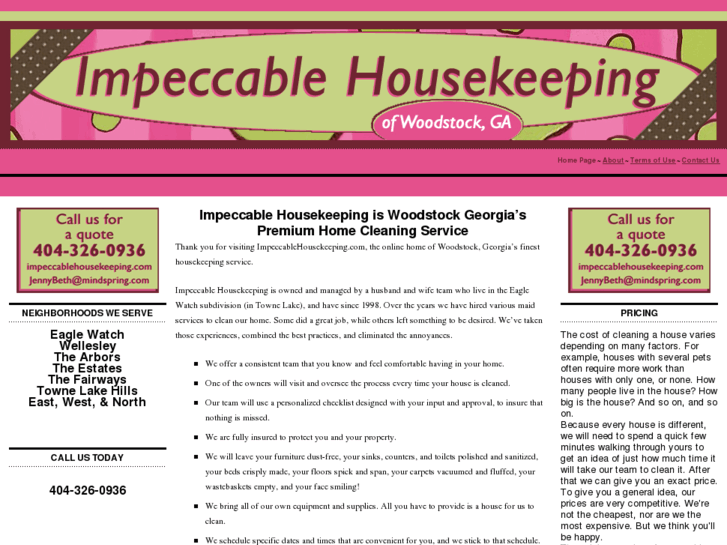 www.impeccablehousekeeping.com