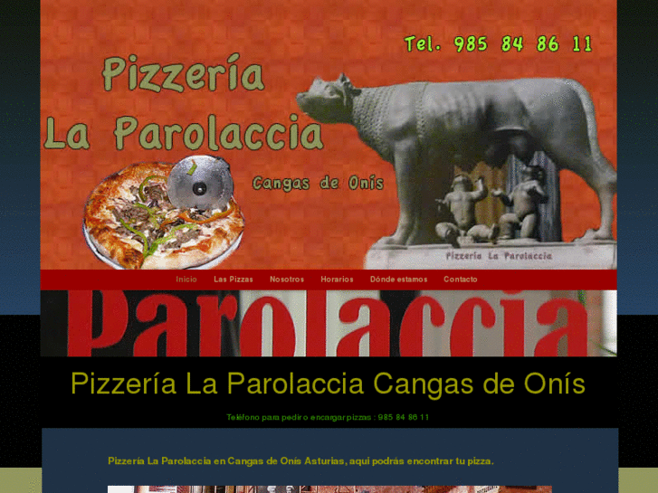 www.pizzerialaparolacciacangasdeonis.com