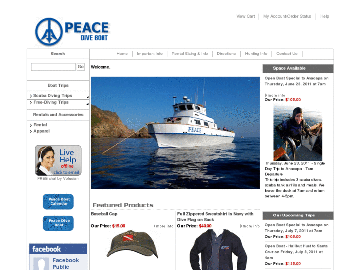 www.peacescubastore.com