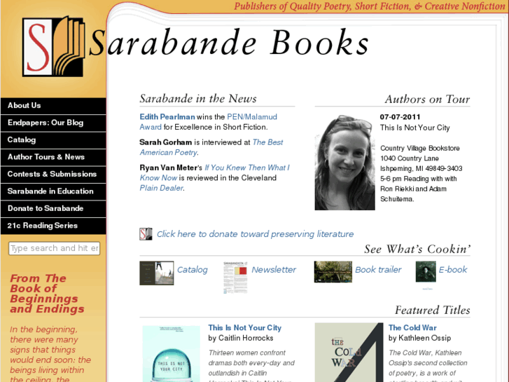 www.sarabandebooks.org