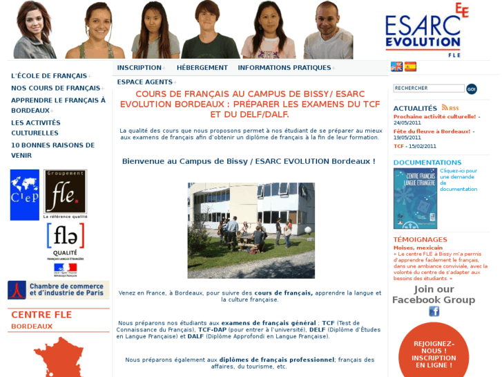 www.cours-francais-esarc-evolution.fr