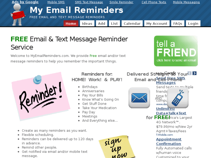 www.myemailreminders.net