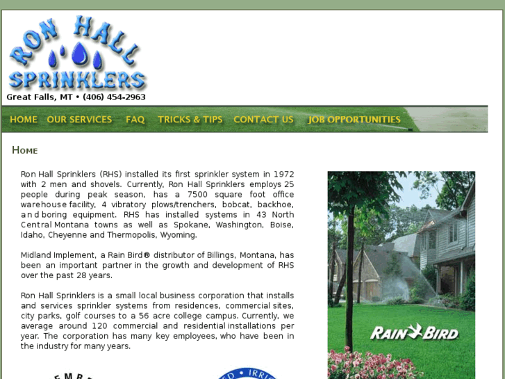 www.ronhallsprinklers.com