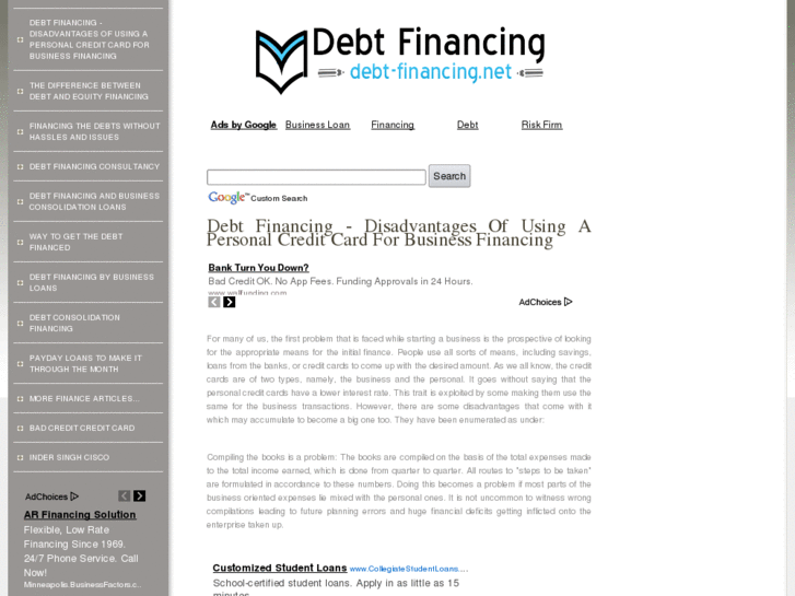 www.debt-financing.net