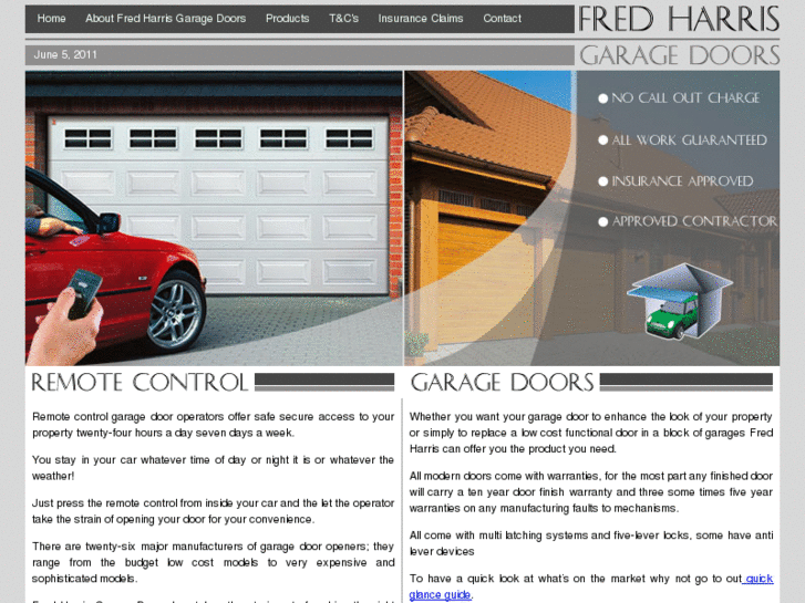 www.fredharrisgaragedoors.com