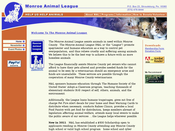 www.monroe-animals.org