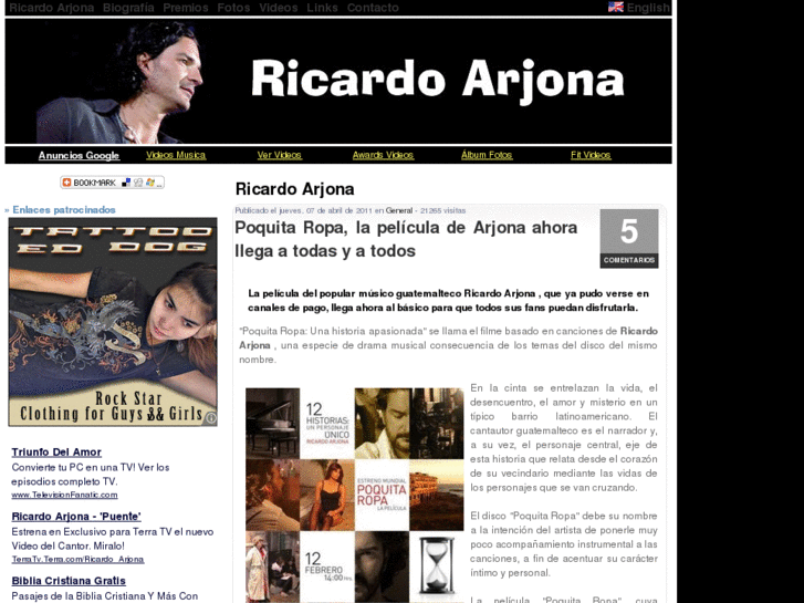 www.ricardo-arjona.net