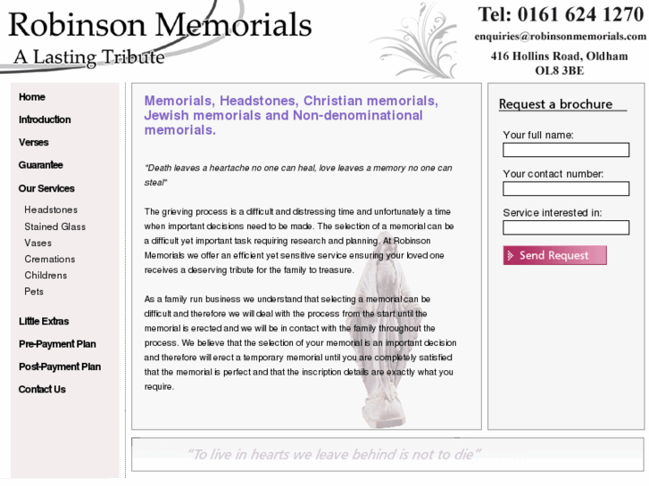 www.robinsonmemorials.com