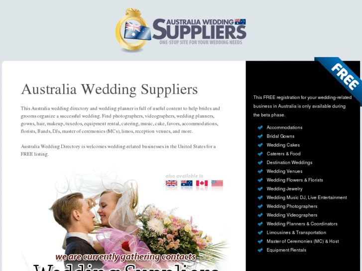 www.australiaweddingsuppliers.com