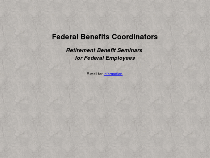 www.federalbenefitscoordinators.com