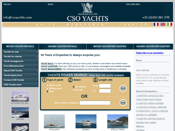 www.csoyachtscharter.com