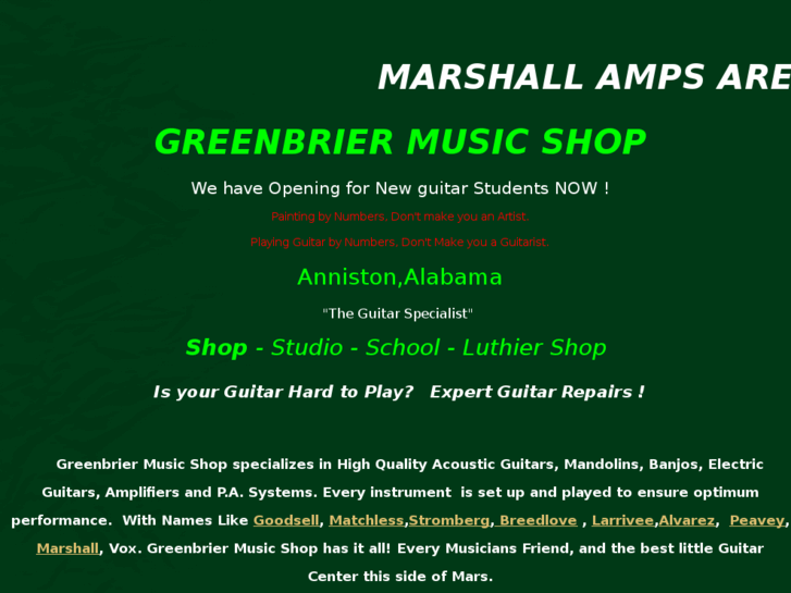 www.greenbriermusicshop.com