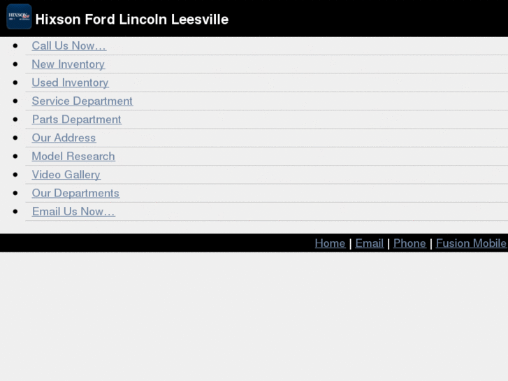 www.hixsonfordlincolnmercuryleesville.mobi