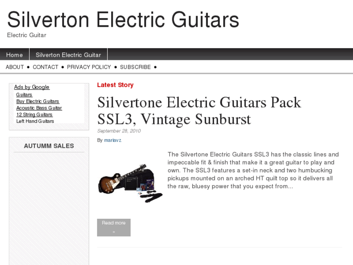 www.silvertonelectricguitars.com