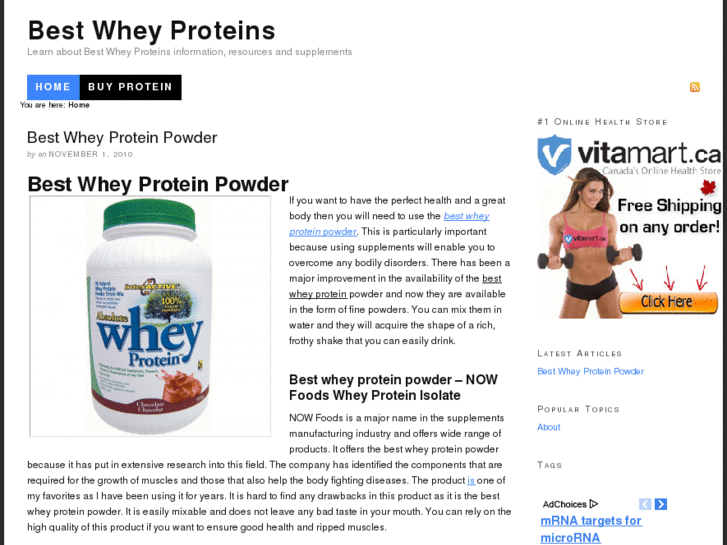 www.bestwheyproteins.net