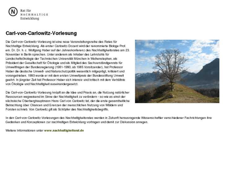 www.carl-von-carlowitz-lecture.org