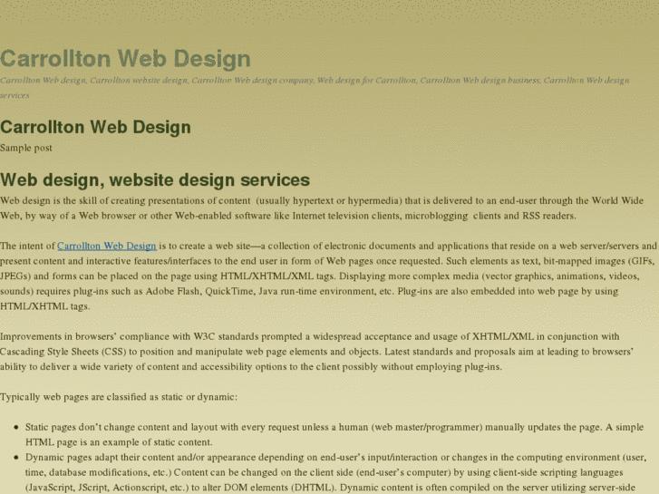 www.carolltonwebdesign.com