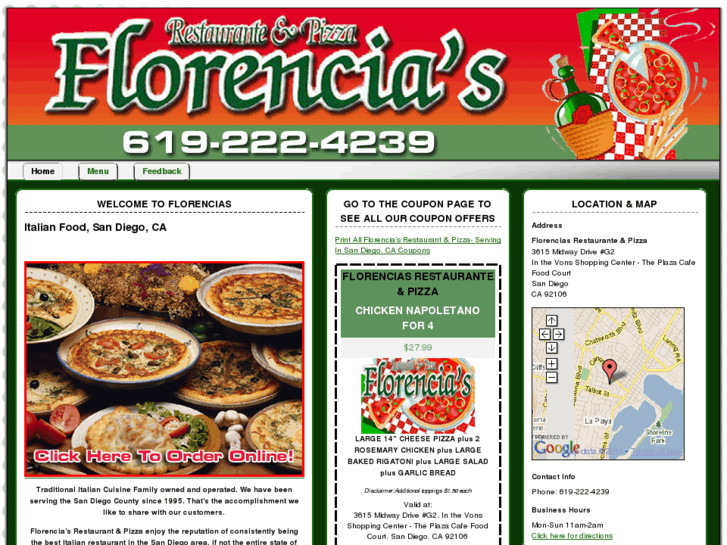 www.florenciaspizza.com