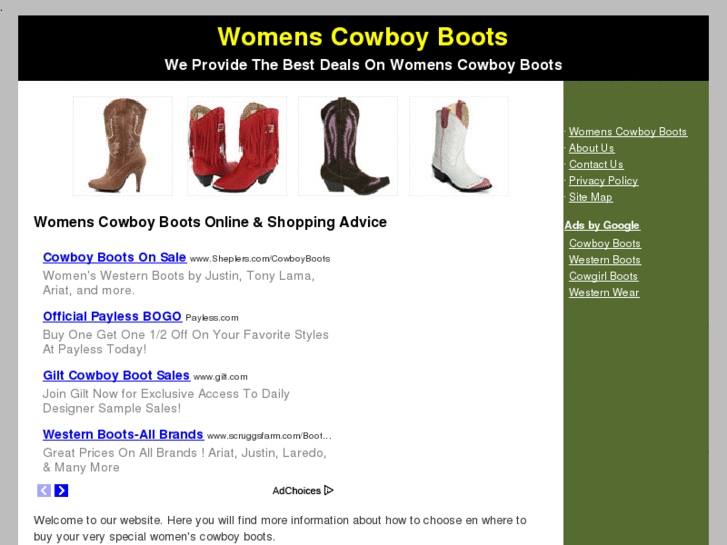 www.womenscowboyboots-forsale.com