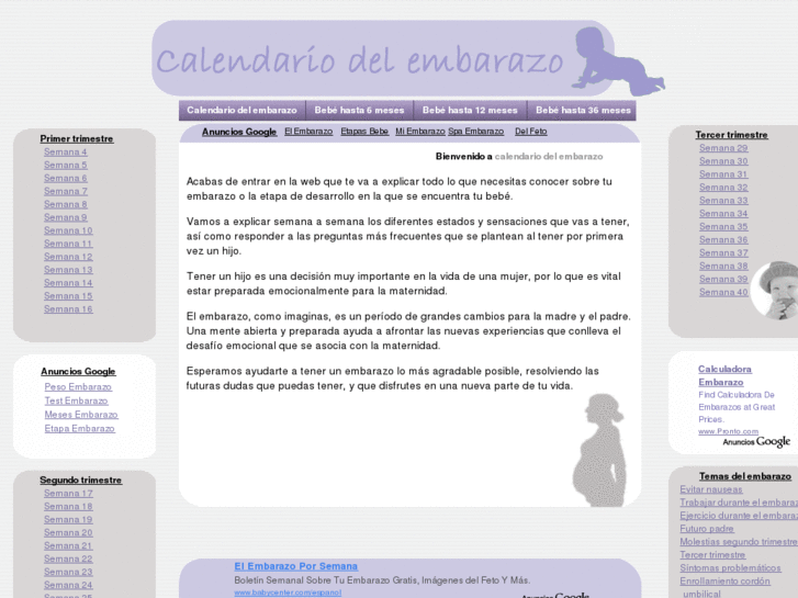 www.calendarioembarazo.es