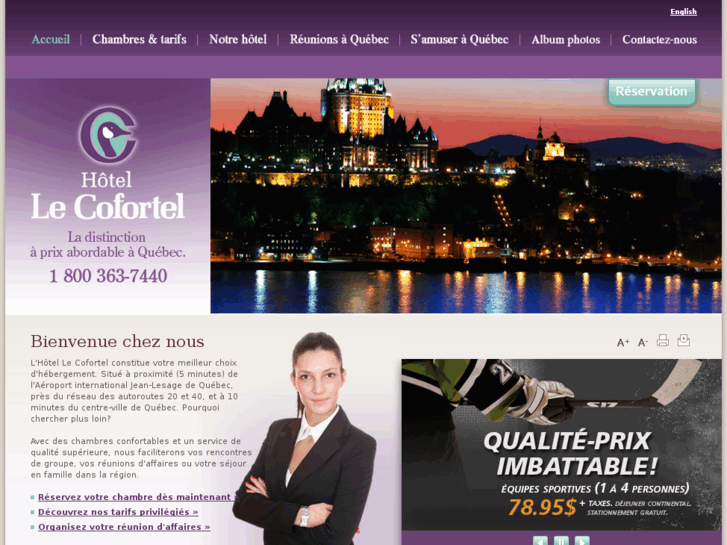 www.hotellecofortelquebec.com