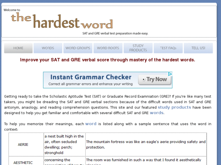 www.thehardestword.com