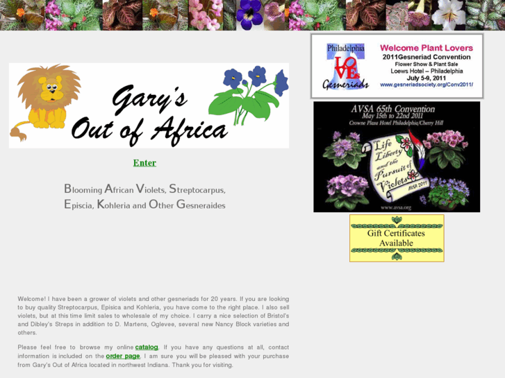 www.garys-out-of-africa.com