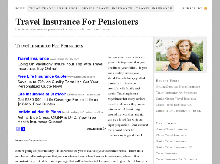 www.travelinsuranceforpensioners.net