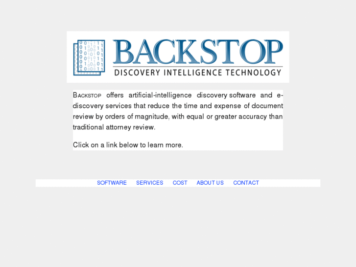 www.backstopdiscovery.com