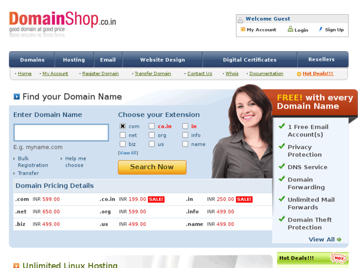 www.domainshop.co.in