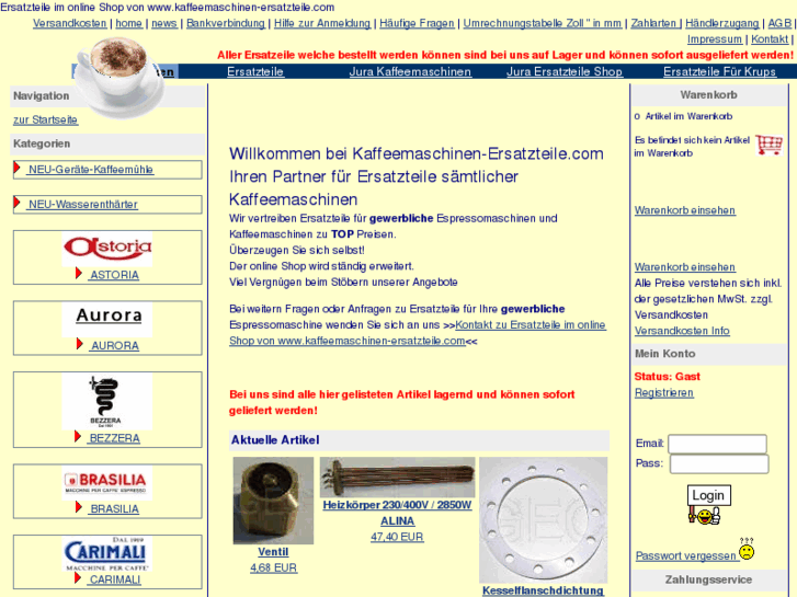 www.kaffeemaschinen-ersatzteile.com