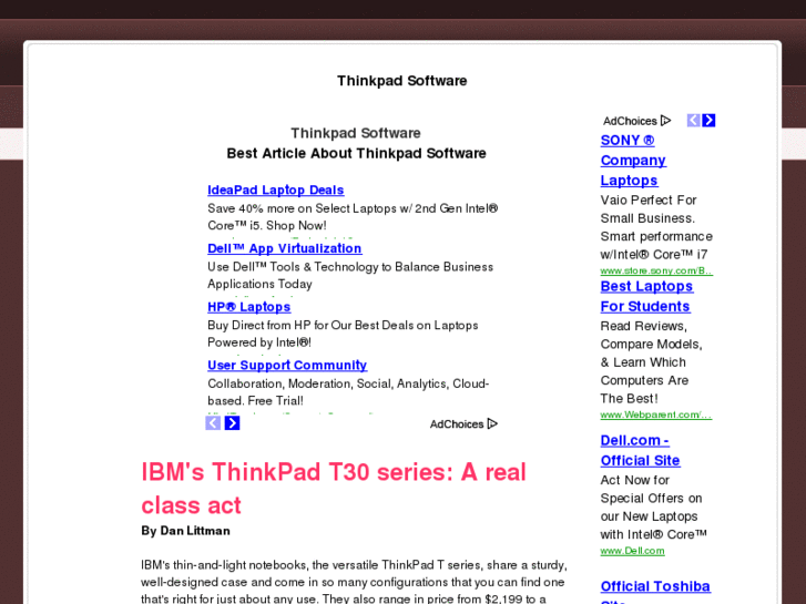 www.thinkpadsoftware.com