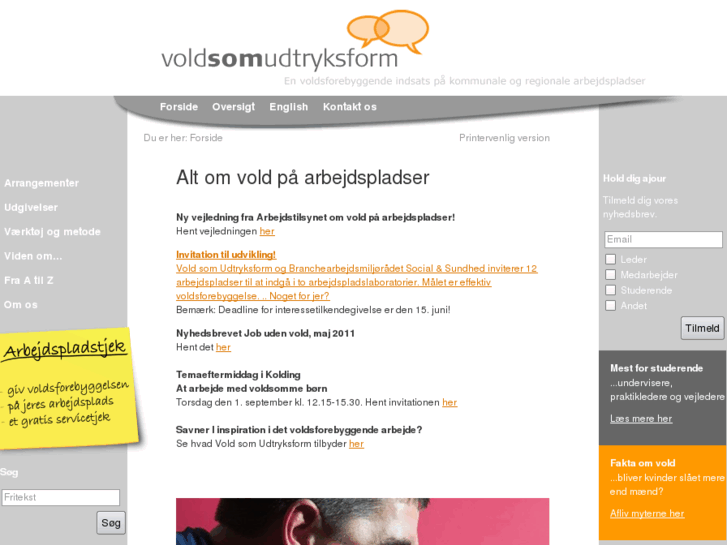 www.voldsomudtryksform.dk