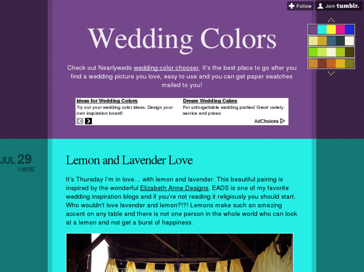 www.weddingcolors.org