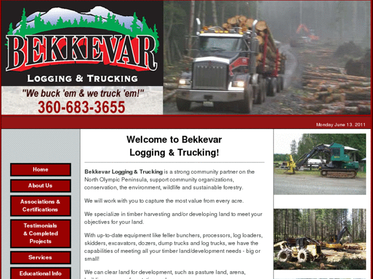 www.bekkevarloggingandtrucking.com