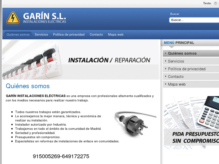 www.garininstalacioneselectricas.com