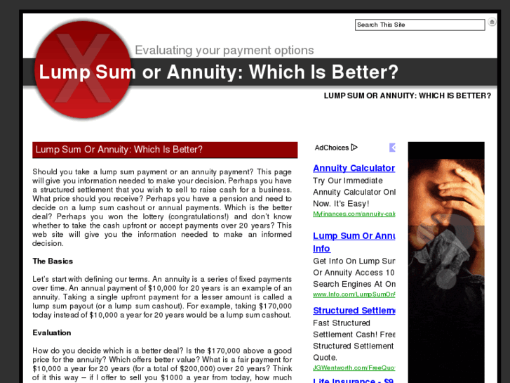 www.lumpsumorannuity.com